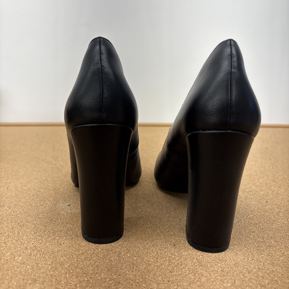 IDIFU Women 8 Black Pointed Toe Block Heel Pumps IN4 Collection Dress Shoes - Picture 4 of 9